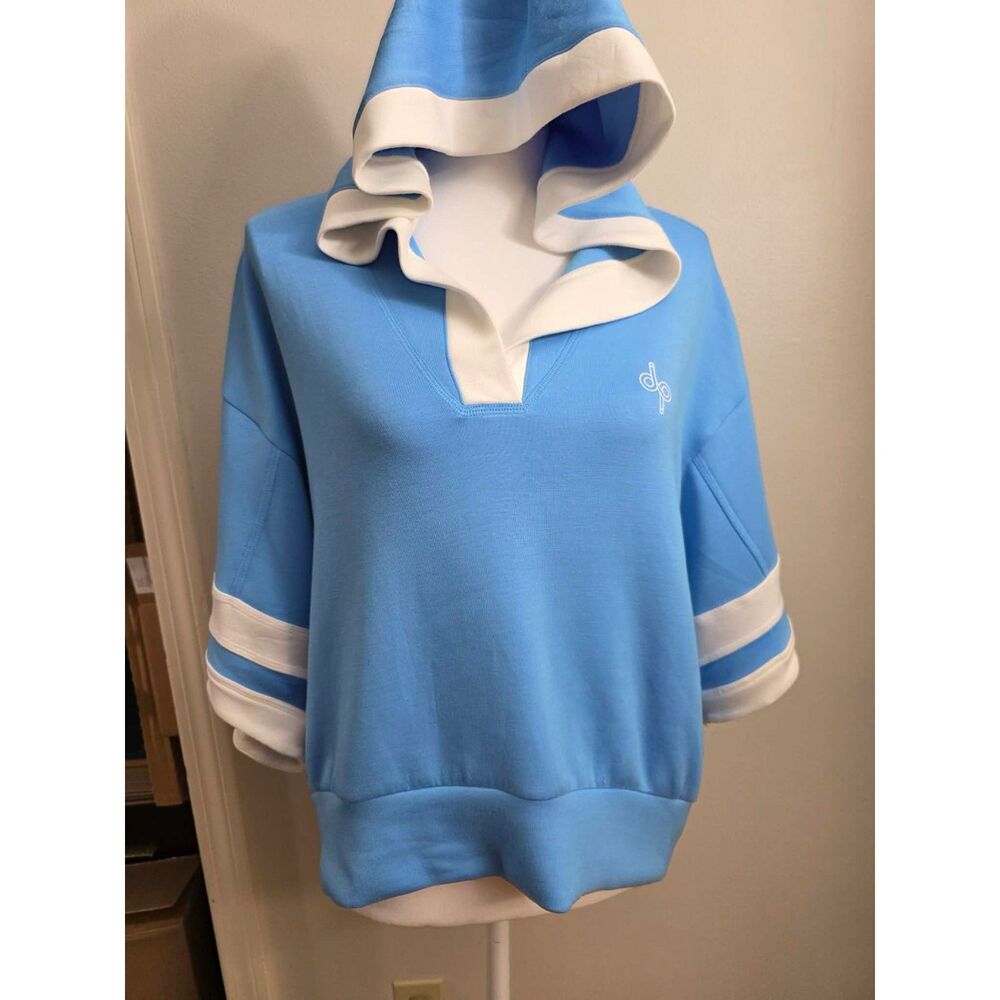 Anthropologie Daily Practice V-Neck Half Sleeve Hooded NWT